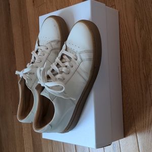 Greats Royale White Leather Sneakers with Gum Soles